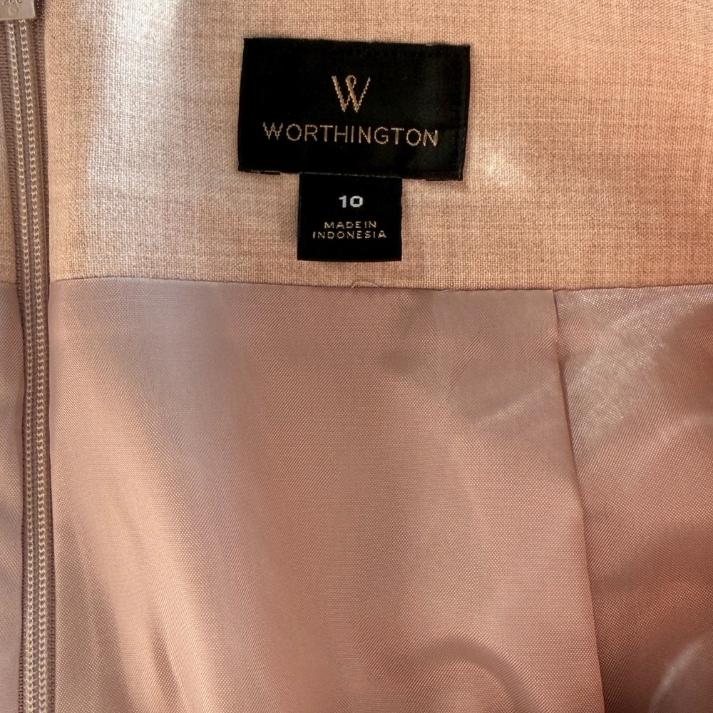 Worthington Cream Skirt Size 10 NEW - Picture 4 of 4